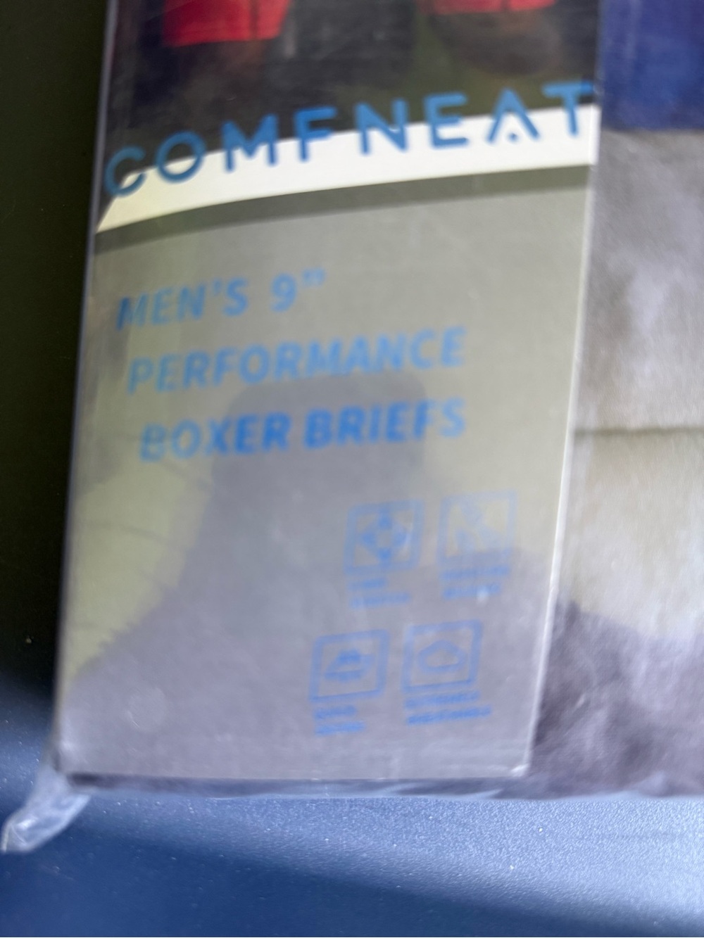 A pack of 4 Comfneat Men's 9" Performance Boxer Briefs - Picture 3 of 3